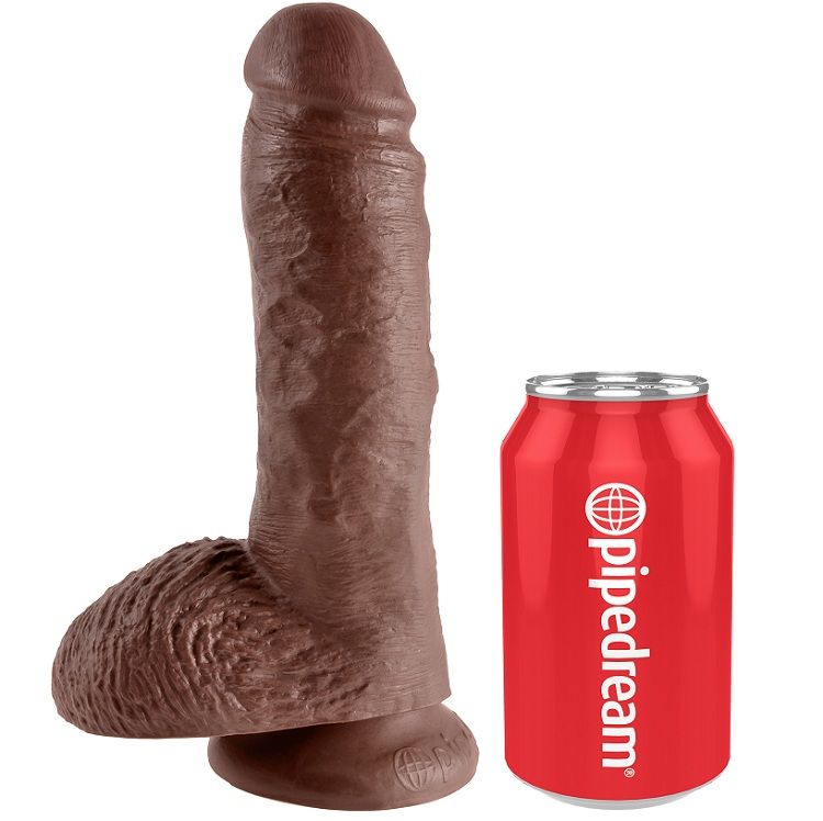King Cock - 8&Quot; Pene Realístico Marrón 20.3 Cm 3 King Cock - 8&Quot; Pene Realístico Marrón 20.3 Cm - Imagen 3