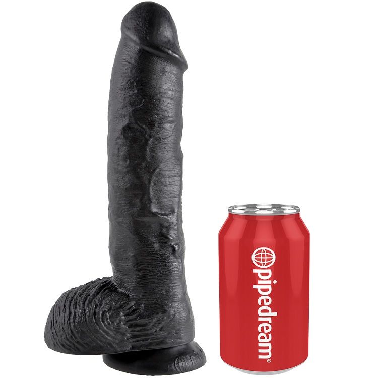 King Cock - Pene Realistico Negro 25.4 Cm 4 King Cock - Pene Realistico Negro 25.4 Cm - Imagen 4