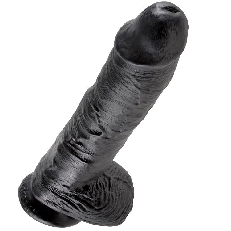 King Cock - Pene Realistico Negro 25.4 Cm 2 King Cock - Pene Realistico Negro 25.4 Cm - Imagen 2