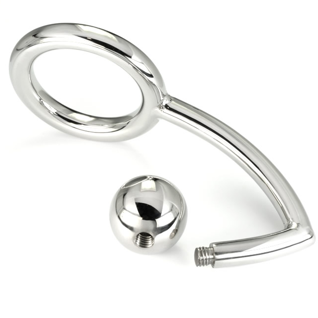 Metal Hard - Cock Ring Anillo Con Gancho Intruder Anal 45Mm 2 Metal Hard - Cock Ring Anillo Con Gancho Intruder Anal 45Mm - Imagen 2