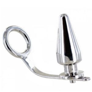 Metal Hard - Anillo Acero con Plug Anal 80 X 55 Mm