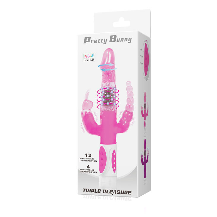 Baile - Pretty Bunny Triple Vibrador Rotador 8 Baile - Pretty Bunny Triple Vibrador Rotador - Imagen 8