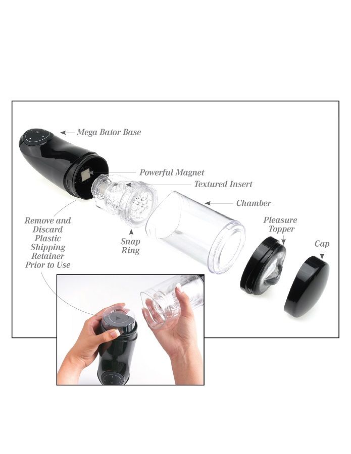 Mega-Bator Vibrador Y Rotatorio – Masturbador Masculino Automático Recargable 6 Mega-Bator Vibrador Y Rotatorio – Masturbador Masculino Automático Recargable - Imagen 6
