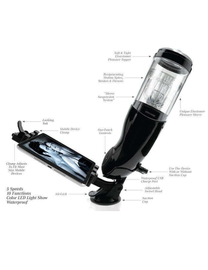 Mega-Bator Vibrador Y Rotatorio – Masturbador Masculino Automático Recargable 11 Mega-Bator Vibrador Y Rotatorio – Masturbador Masculino Automático Recargable - Imagen 11