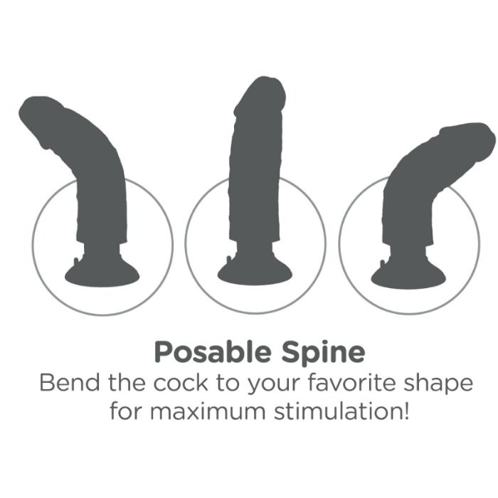 King Cock - Dildo Vibrador Con Testículos 23 Cm Negro 6 King Cock - Dildo Vibrador Con Testículos 23 Cm Negro - Imagen 6
