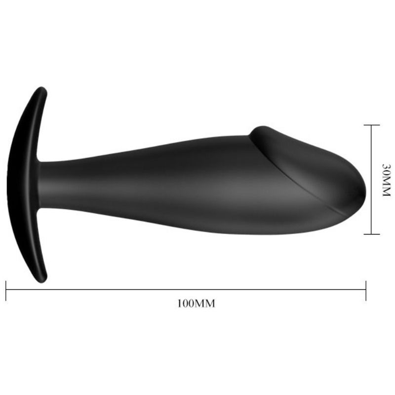 Pretty Love - Plug Anal Silicona Forma Pene Negro 5 Pretty Love - Plug Anal Silicona Forma Pene Negro - Imagen 5