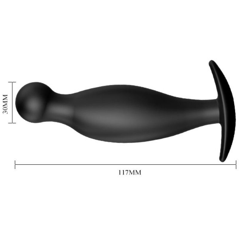 Pretty Love - Plug Anal Silicona 11.7 Cm Negro 4 Pretty Love - Plug Anal Silicona 11.7 Cm Negro - Imagen 4
