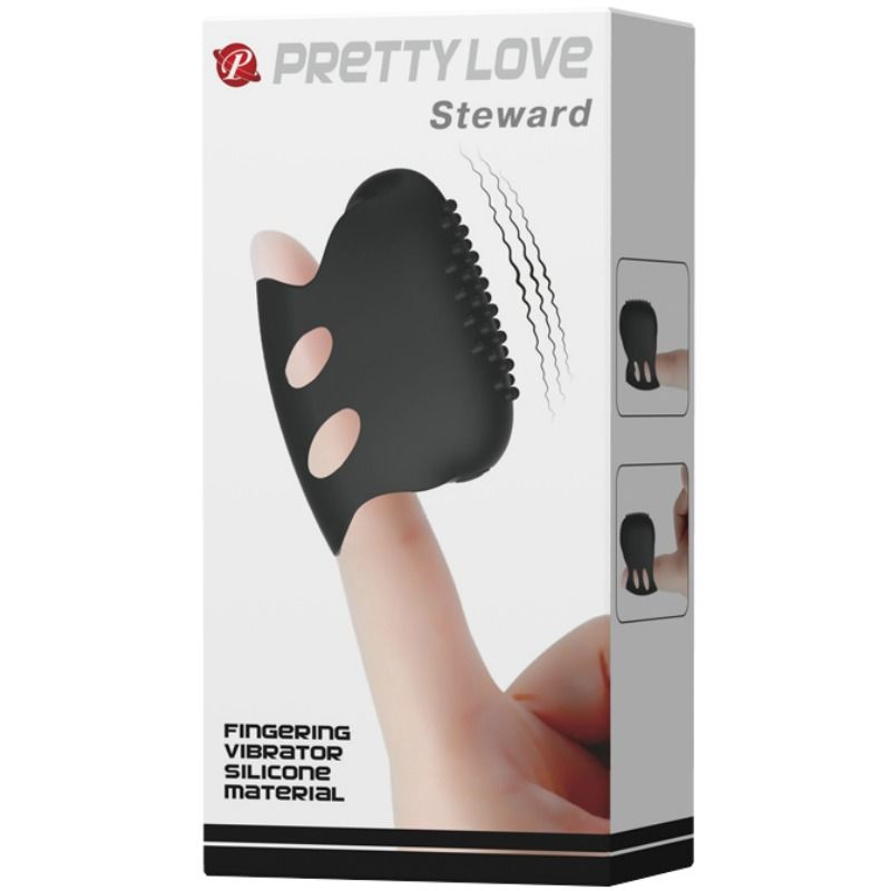 Pretty Love - Flirtation Dedal Con Vibración Steward Negro 8 Pretty Love - Flirtation Dedal Con Vibración Steward Negro - Imagen 8