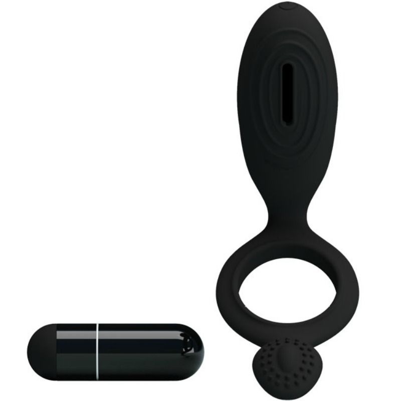 Pretty Love - Ethel Anillo Vibrador Con Estimulador 3 Pretty Love - Ethel Anillo Vibrador Con Estimulador - Imagen 3