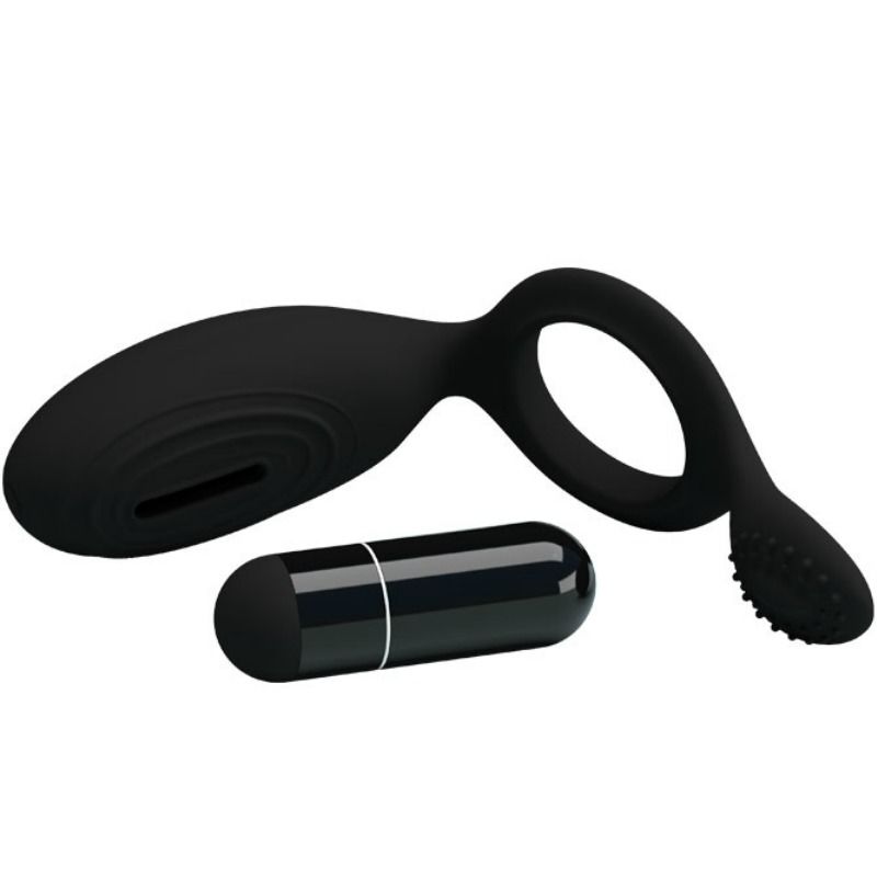 Pretty Love - Ethel Anillo Vibrador Con Estimulador 4 Pretty Love - Ethel Anillo Vibrador Con Estimulador - Imagen 4