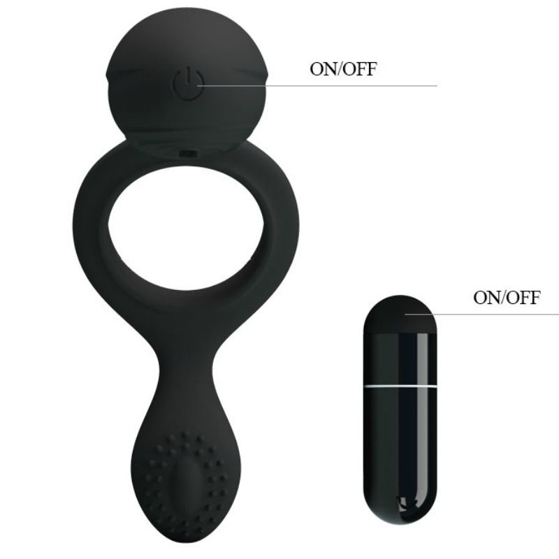 Pretty Love - Ethel Anillo Vibrador Con Estimulador 6 Pretty Love - Ethel Anillo Vibrador Con Estimulador - Imagen 6