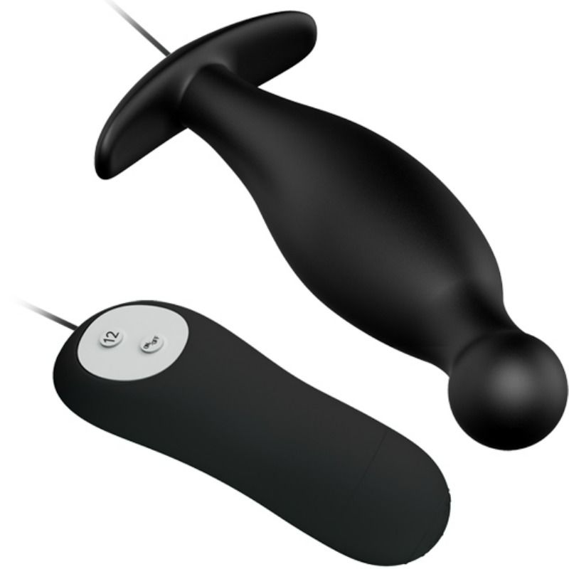 Pretty Love - Plug Anal Silicona 12 Modos Vibración Negro 3 Pretty Love - Plug Anal Silicona 12 Modos Vibración Negro - Imagen 3