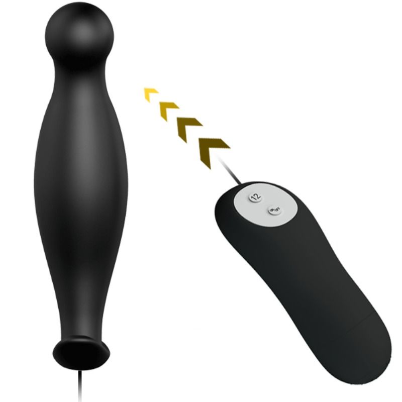 Pretty Love - Plug Anal Silicona 12 Modos Vibración Negro 8 Pretty Love - Plug Anal Silicona 12 Modos Vibración Negro - Imagen 8