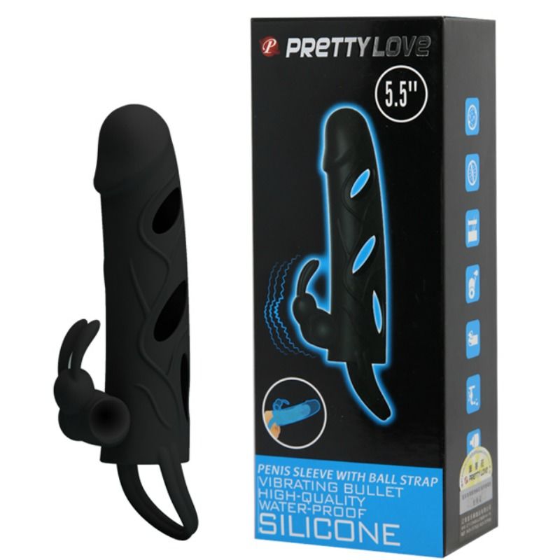 Pretty Love - Funda Silicona Con Vibración 14 Cm 1.0 8 Pretty Love - Funda Silicona Con Vibración 14 Cm 1.0 - Imagen 8