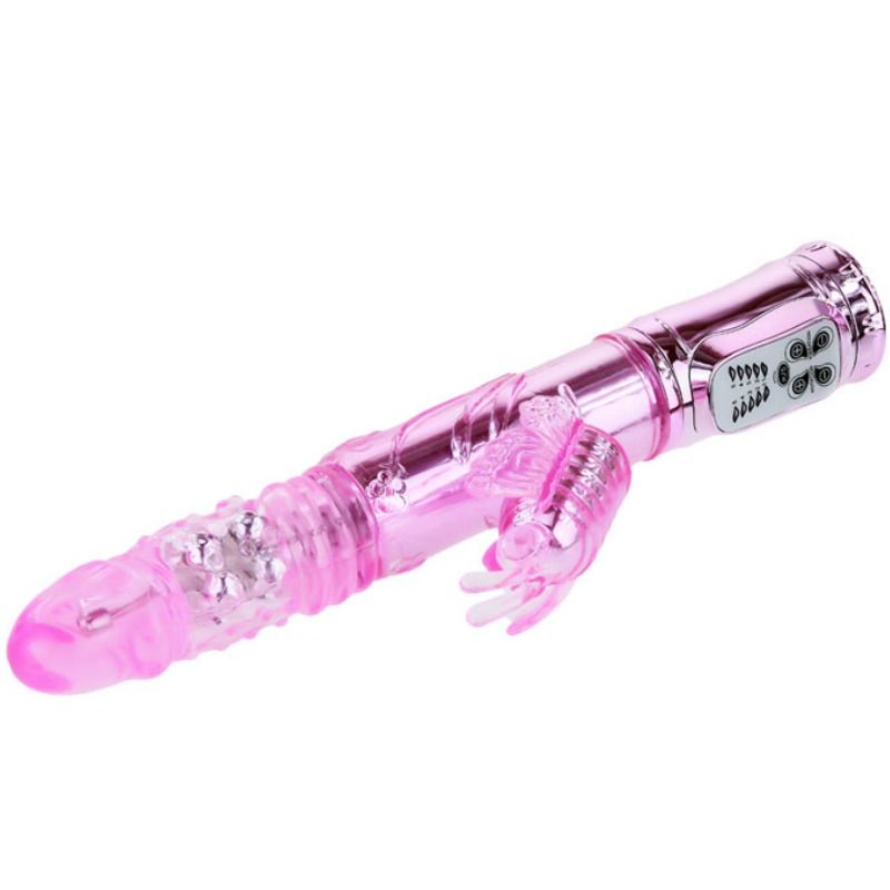 Baile - Vibrador Recargable Con Rotacion Y Estimulador Throbbing Butterf 2 Baile - Vibrador Recargable Con Rotacion Y Estimulador Throbbing Butterf - Imagen 2