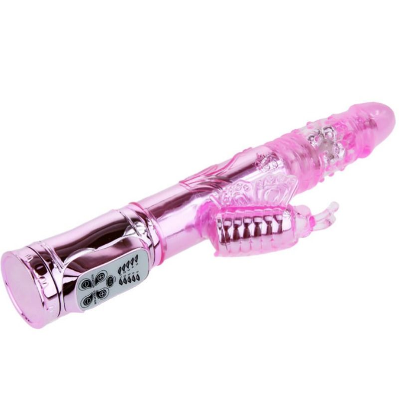 Baile - Vibrador Recargable Con Rotacion Y Estimulador Throbbing Butterf 3 Baile - Vibrador Recargable Con Rotacion Y Estimulador Throbbing Butterf - Imagen 3