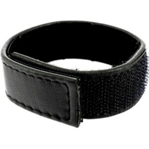 Leather Body - Correa Cuero Ajustable con Velcro para Pene Negro