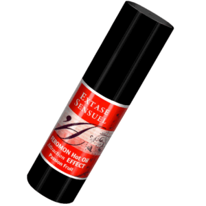 Extase Sensual - Aceite Masaje Efecto Calor con Feromonas Fruta de la Pasion 30 Ml