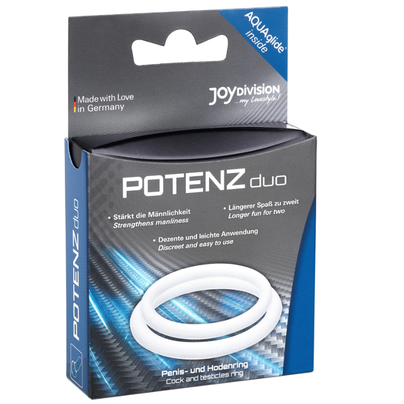 Joydivision Potenzduo - Anillos Para Pene Blanco 3 Joydivision Potenzduo - Anillos Para Pene Blanco - Imagen 3