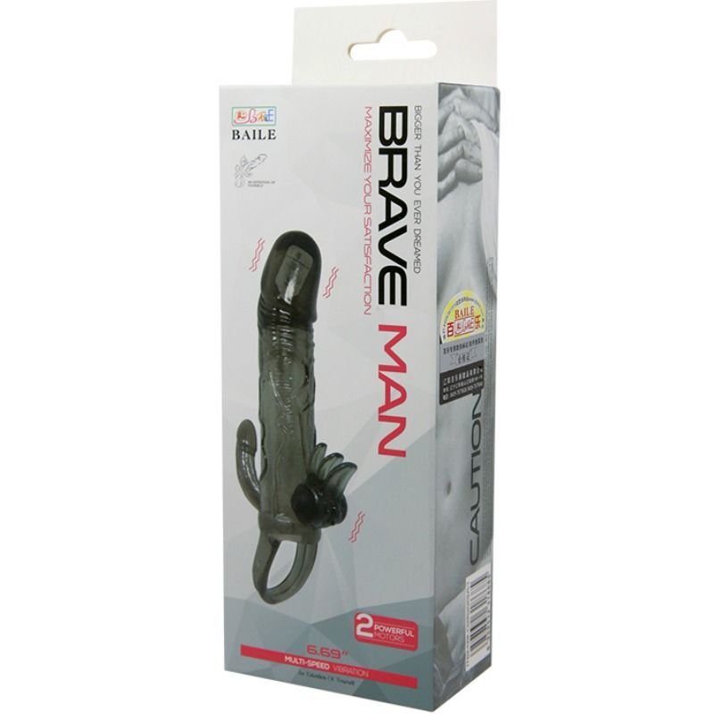 Baile - Brave Man Funda Pene Anal Y Clitoris Vibrador 16.5 Cm Negro 10 Baile - Brave Man Funda Pene Anal Y Clitoris Vibrador 16.5 Cm Negro - Imagen 10