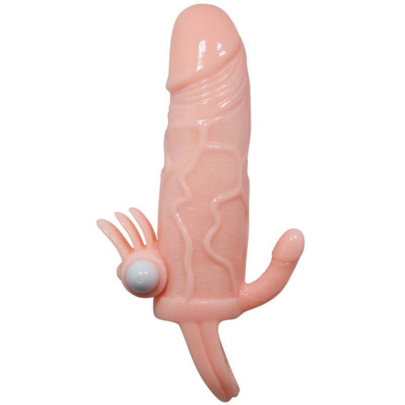 Baile - Brave Man Funda Pene Anal Y Clítoris Vibrador 16.5 Cm Natural 3 Baile - Brave Man Funda Pene Anal Y Clítoris Vibrador 16.5 Cm Natural - Imagen 3