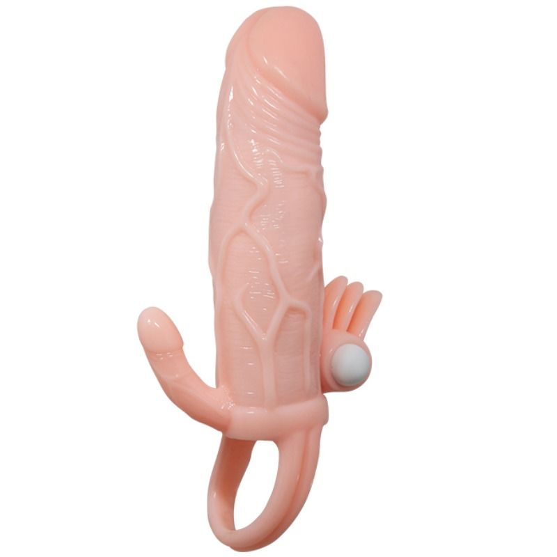 Baile - Brave Man Funda Pene Anal Y Clítoris Vibrador 16.5 Cm Natural 4 Baile - Brave Man Funda Pene Anal Y Clítoris Vibrador 16.5 Cm Natural - Imagen 4