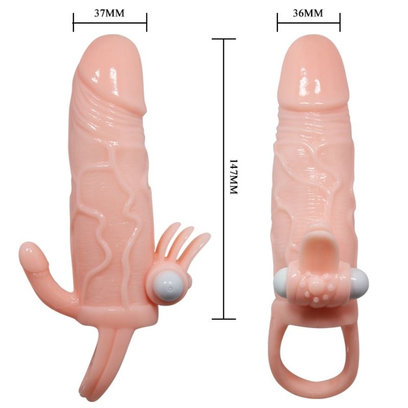 Baile - Brave Man Funda Pene Anal Y Clítoris Vibrador 16.5 Cm Natural 9 Baile - Brave Man Funda Pene Anal Y Clítoris Vibrador 16.5 Cm Natural - Imagen 9
