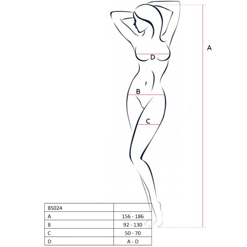 Passion - Woman Bs024 Bodystocking Blanco 2 Passion - Woman Bs024 Bodystocking Blanco - Imagen 2