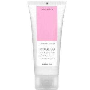 Mixgliss - Lubricante Base Agua Sabor a Chicle 70 Ml