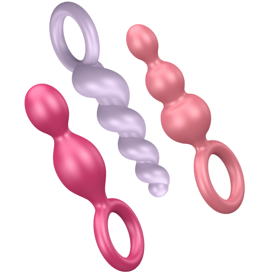 Satisfyer - Anal Plugs Set 3 Pcs Tricolor 1 Satisfyer - Anal Plugs Set 3 Pcs Tricolor