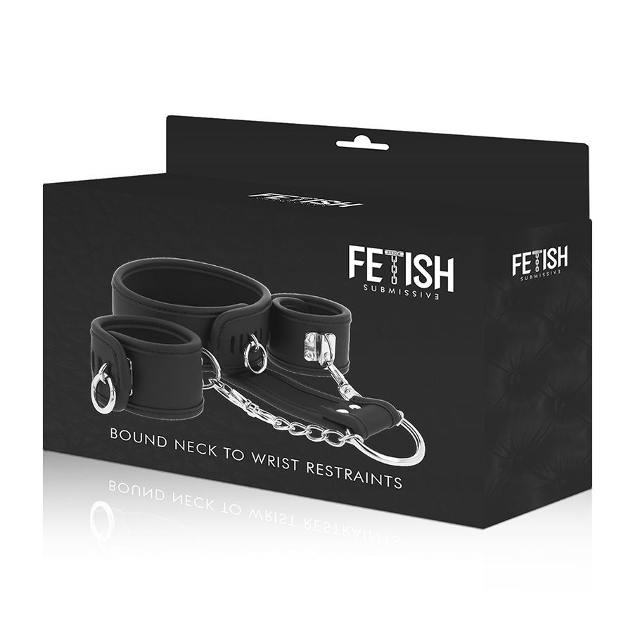 Fetish Submissive - Collar Y Esposas Cuero Vegano Con Forro De Neopreno 6 Fetish Submissive - Collar Y Esposas Cuero Vegano Con Forro De Neopreno - Imagen 6