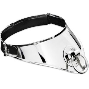 Metal Hard - Collar Restriccion con Anilla y Candado 12.5 Cm