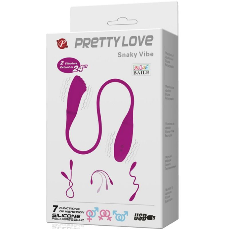 Pretty Love - Smart Snaky Vibe Vibrador 2 Motores 7 Pretty Love - Smart Snaky Vibe Vibrador 2 Motores - Imagen 7
