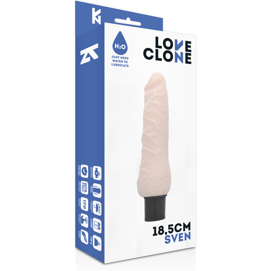 Loveclone - Sven Vibrador Realístico Self Lubrication 18.5 Cm -O- 3.3 Cm 4 Loveclone - Sven Vibrador Realístico Self Lubrication 18.5 Cm -O- 3.3 Cm - Imagen 4