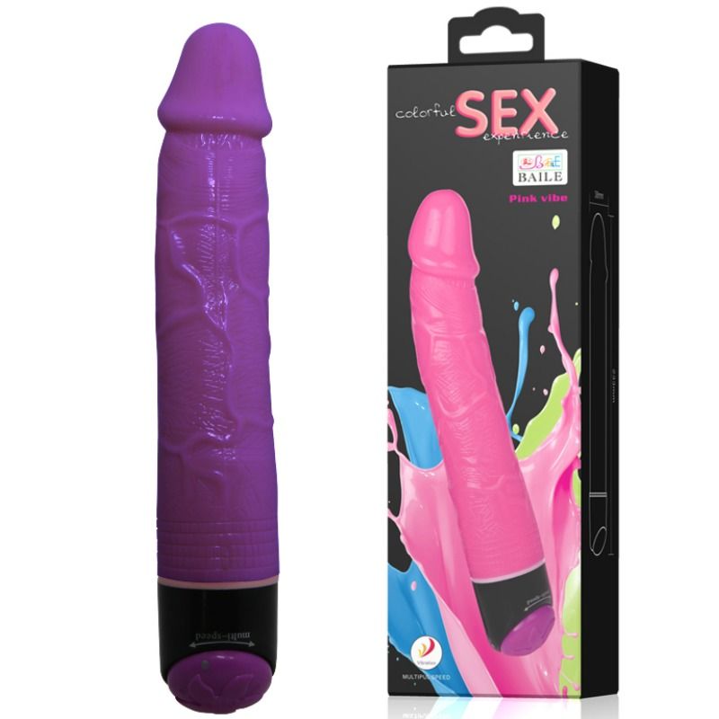 Baile - Colorful Sex Vibrador Realístico Lila 23 Cm 2 Baile - Colorful Sex Vibrador Realístico Lila 23 Cm - Imagen 2