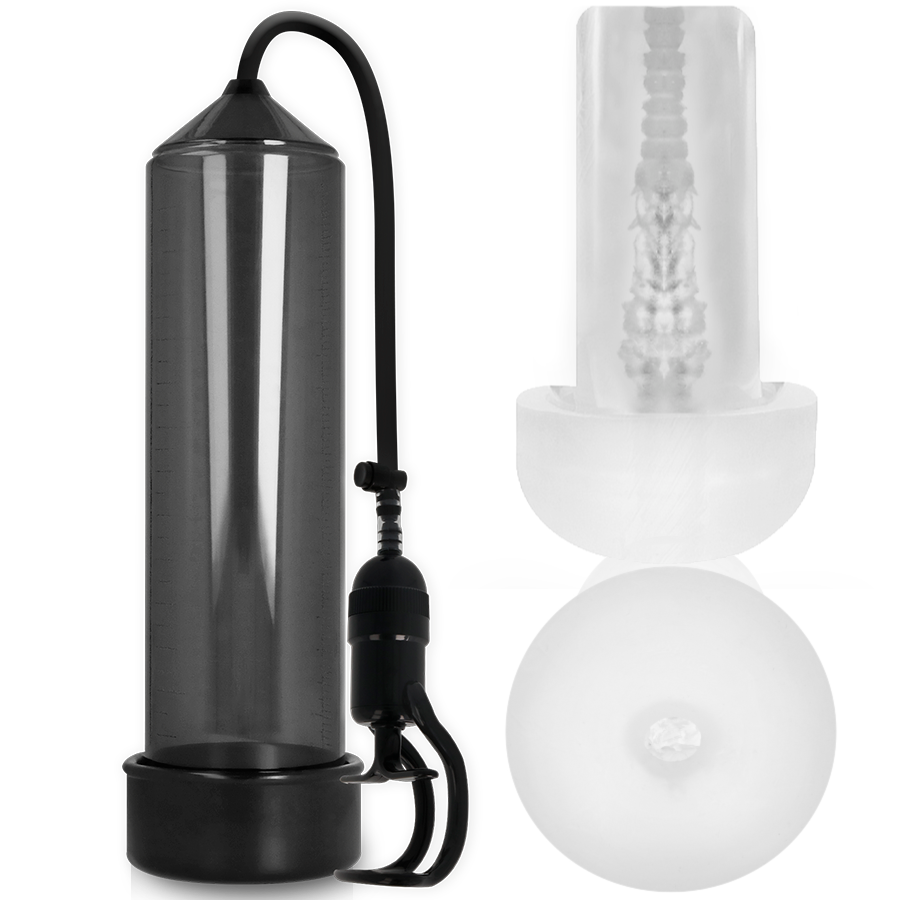 Pump Addicted - Bomba Erección Rx5 Black Con Masturbador 1 Pump Addicted - Bomba Erección Rx5 Black Con Masturbador