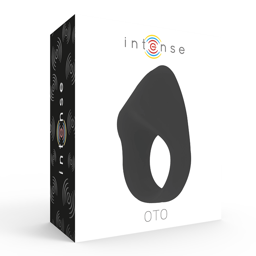 Intense - Oto Anillo Vibrador Recargable Negro 5 Intense - Oto Anillo Vibrador Recargable Negro - Imagen 5