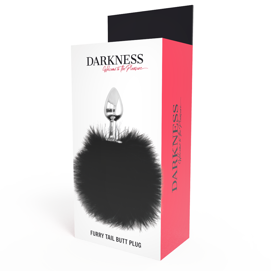 Darkness - Extra Buttplug Anal Con Cola Negro 7 Cm 4 Darkness - Extra Buttplug Anal Con Cola Negro 7 Cm - Imagen 4