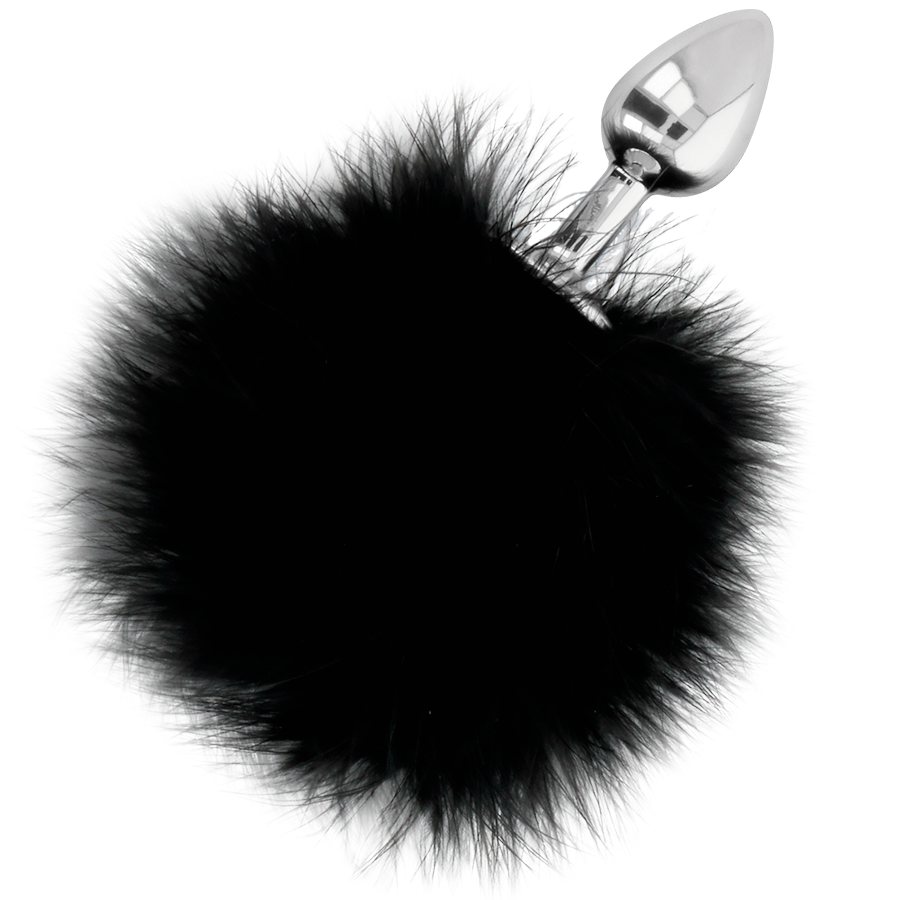 Darkness - Extra Buttplug Anal Con Cola Negro 7 Cm 2 Darkness - Extra Buttplug Anal Con Cola Negro 7 Cm - Imagen 2