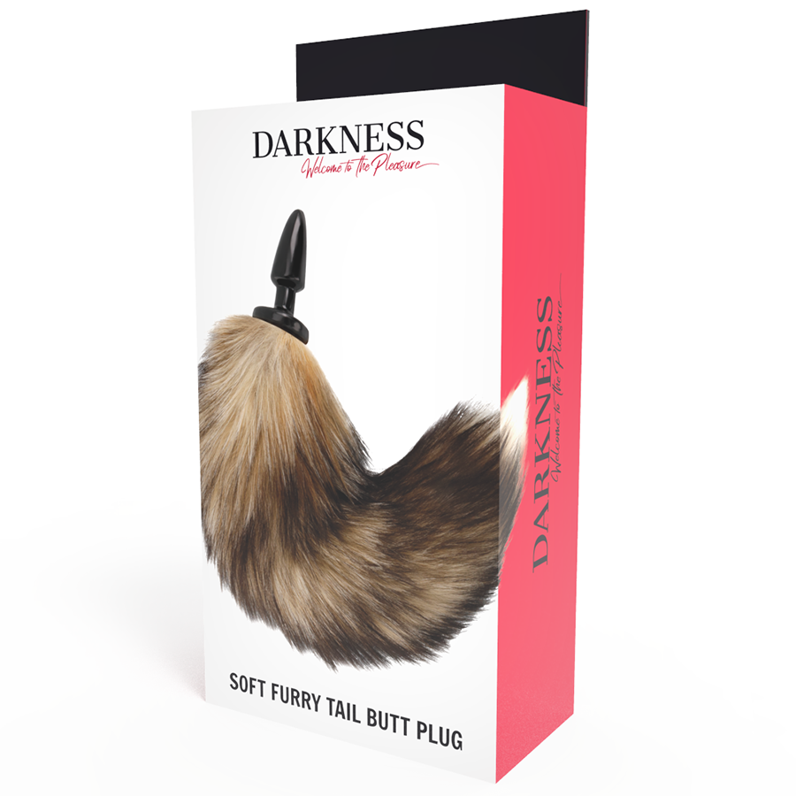 Darkness - Cola Natural Con Plug Anal Silicona 10 Cm 4 Darkness - Cola Natural Con Plug Anal Silicona 10 Cm - Imagen 4