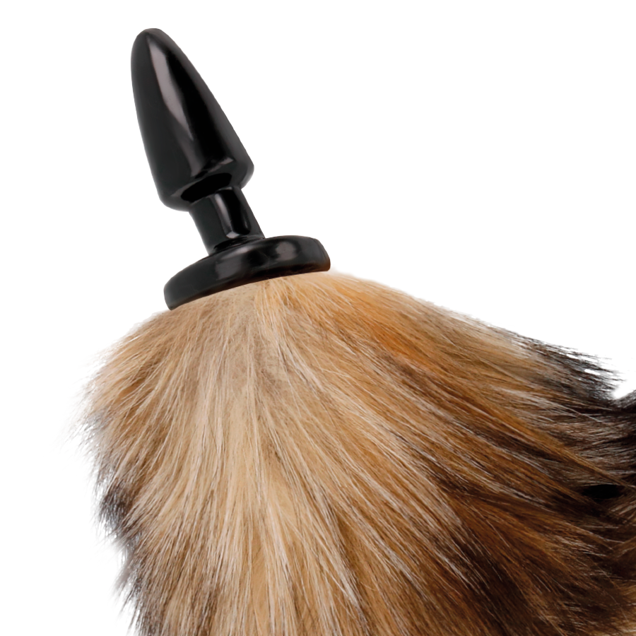 Darkness - Cola Natural Con Plug Anal Silicona 10 Cm 3 Darkness - Cola Natural Con Plug Anal Silicona 10 Cm - Imagen 3