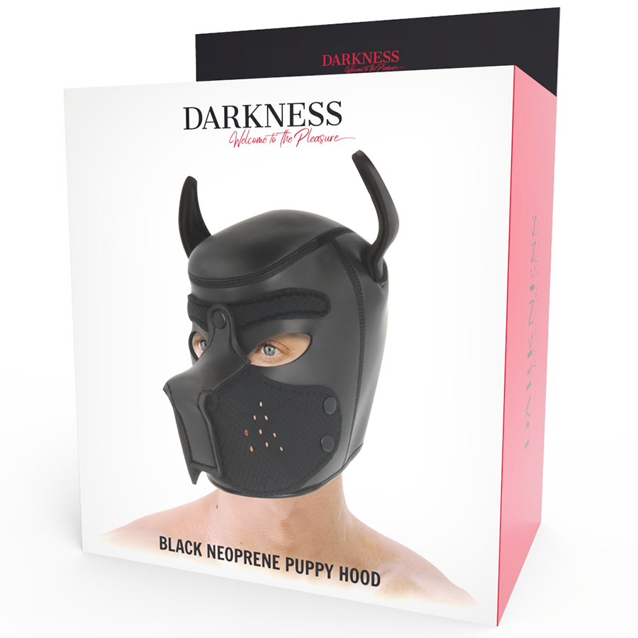 Darkness - Máscara Perro De Neopreno Con Hocico Extraíble 6 Darkness - Máscara Perro De Neopreno Con Hocico Extraíble - Imagen 6