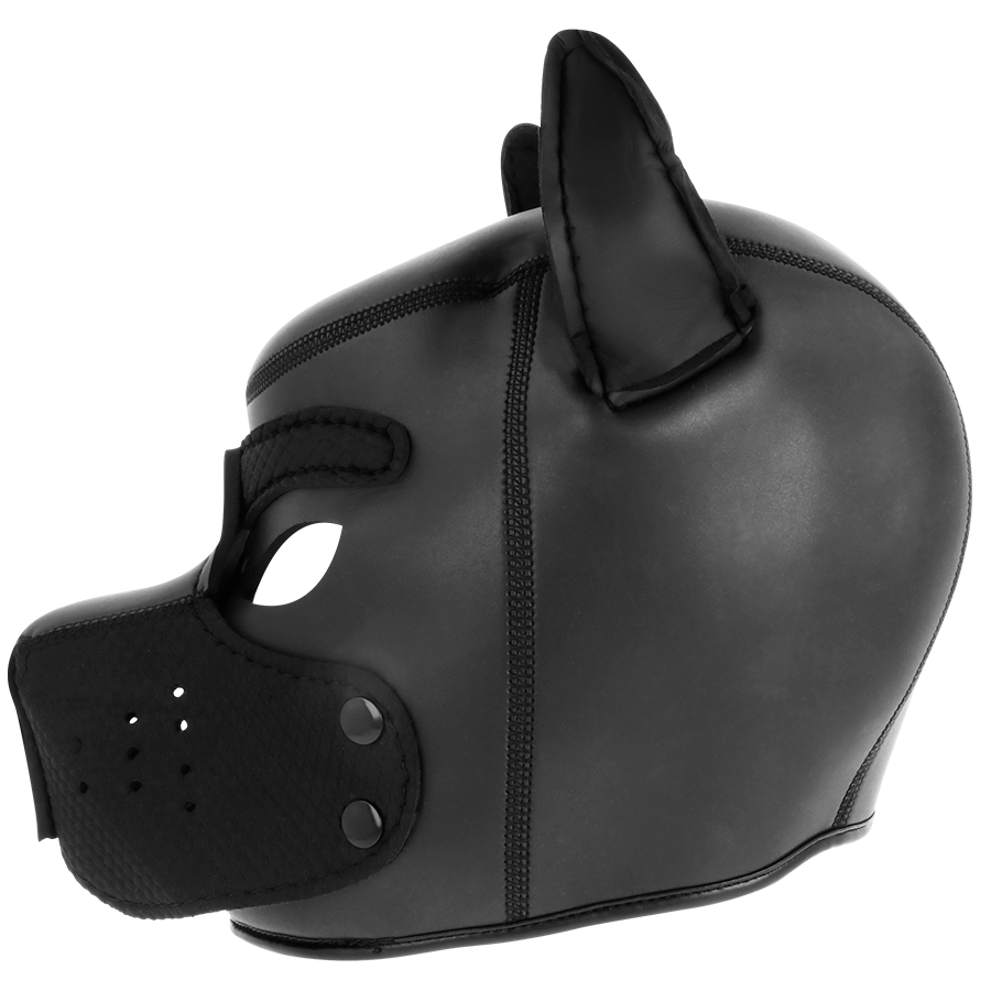 Darkness - Máscara Perro De Neopreno Con Hocico Extraíble 2 Darkness - Máscara Perro De Neopreno Con Hocico Extraíble - Imagen 2