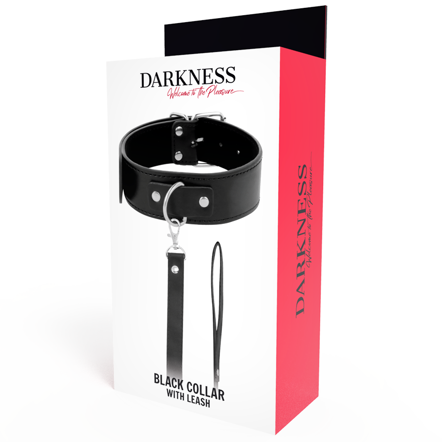 Darkness - Collar De Postura Con Cadena Leather 5 Darkness - Collar De Postura Con Cadena Leather - Imagen 5