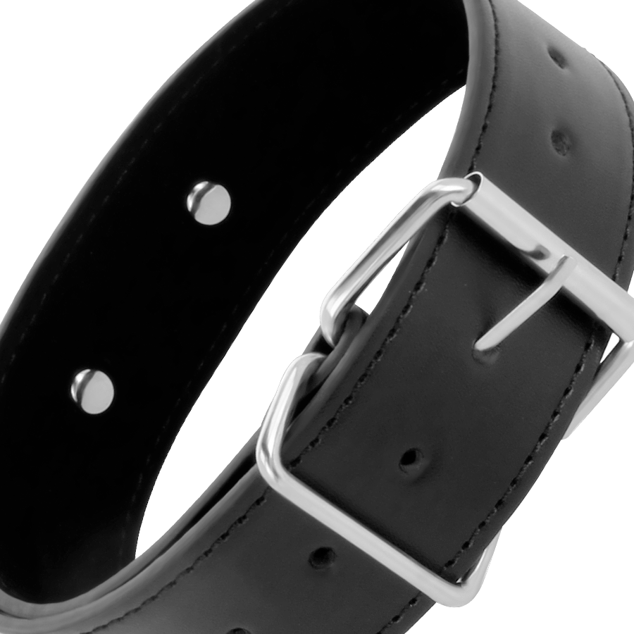Darkness - Collar De Postura Con Cadena Leather 3 Darkness - Collar De Postura Con Cadena Leather - Imagen 3