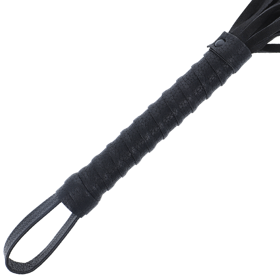 Darkness - Látigo Bondage Negro Con Mango De Piel 2 Darkness - Látigo Bondage Negro Con Mango De Piel - Imagen 2