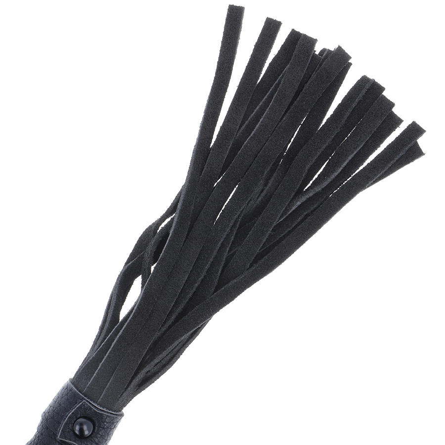 Darkness - Látigo Bondage Negro Con Mango De Piel 3 Darkness - Látigo Bondage Negro Con Mango De Piel - Imagen 3