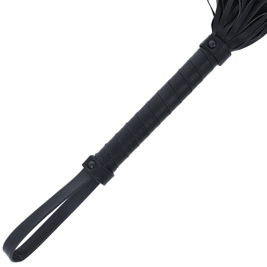 Darkness - Látigo Bondage Negro 42Cm Leather 2 Darkness - Látigo Bondage Negro 42Cm Leather - Imagen 2