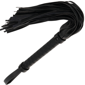 Darkness - Látigo Bondage Negro 42cm Leather