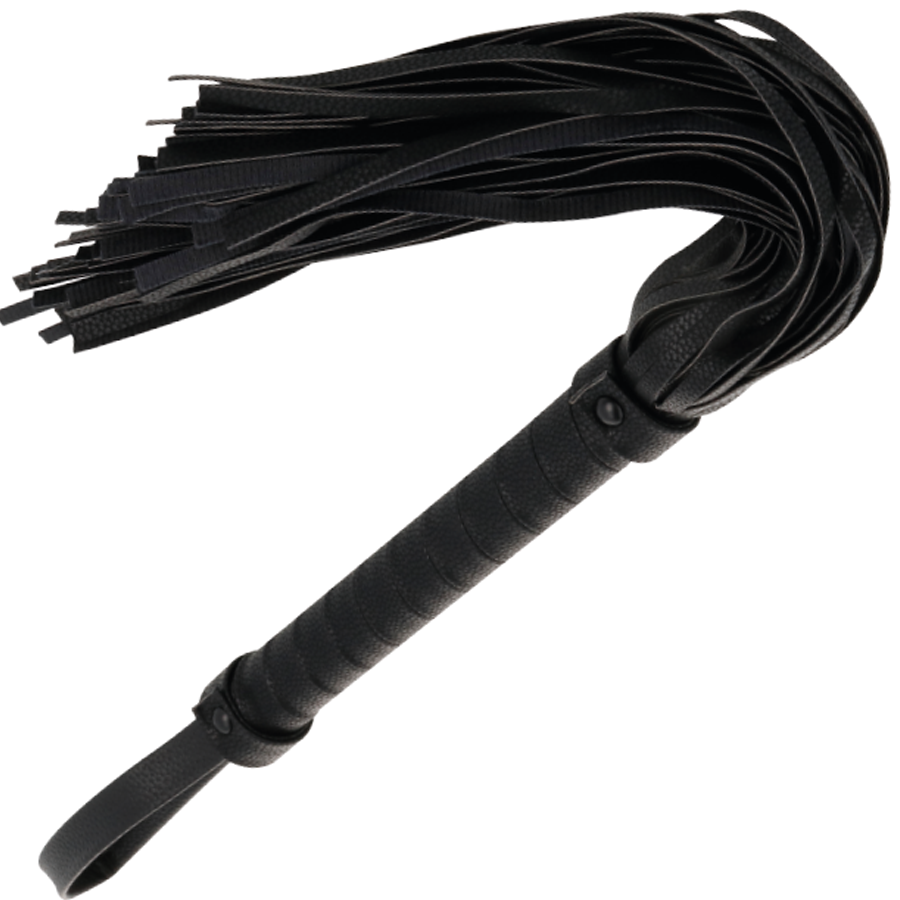 Darkness - Látigo Bondage Negro 42Cm Leather 1 Darkness - Látigo Bondage Negro 42Cm Leather